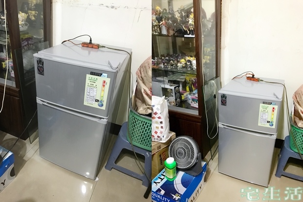開箱 Sampo聲寶sr P10g 雙門小冰箱有冷凍 宅宅生存日誌
